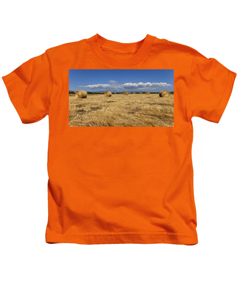 Sky Kids T-Shirt featuring the photograph Harvest time by Mike Santis