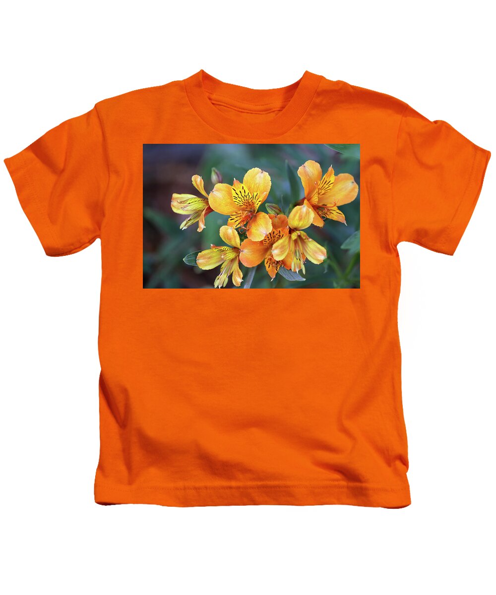 Flowers Kids T-Shirt featuring the photograph Inca Gold by Vanessa Thomas