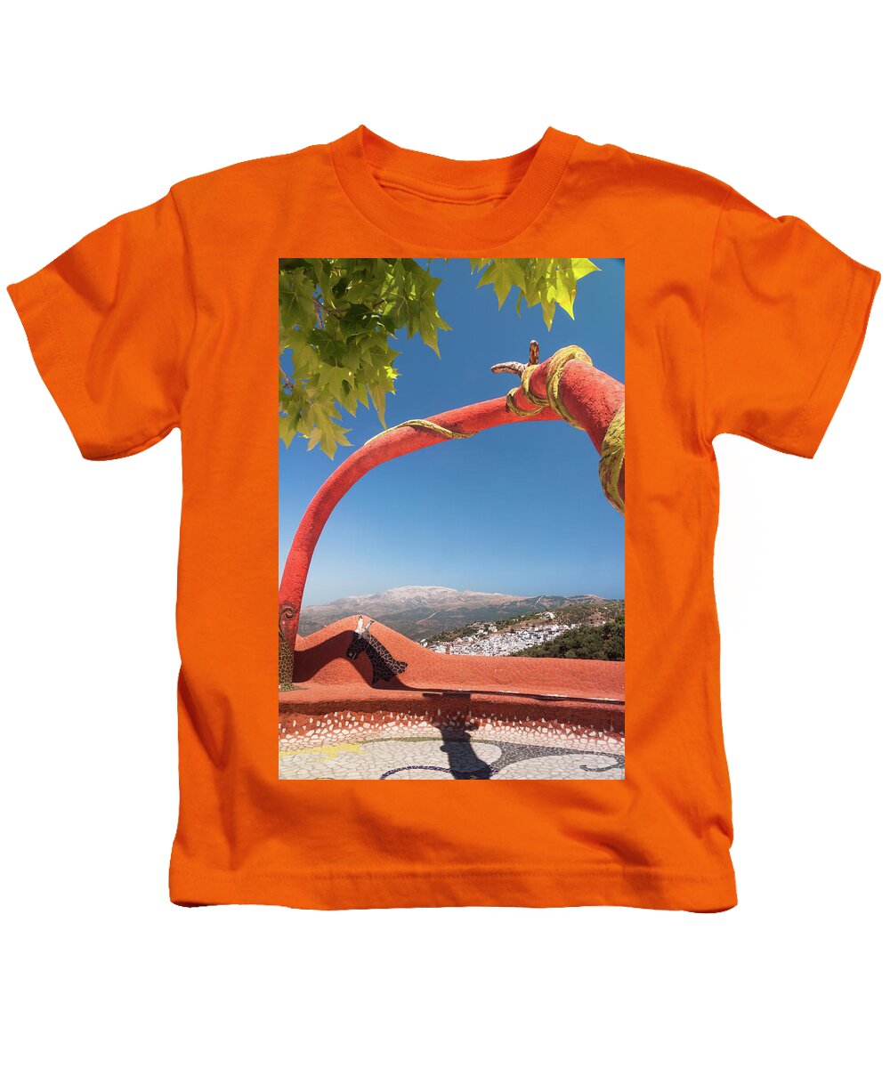 Andalucia Kids T-Shirt featuring the photograph La Maroma by Geoff Smith