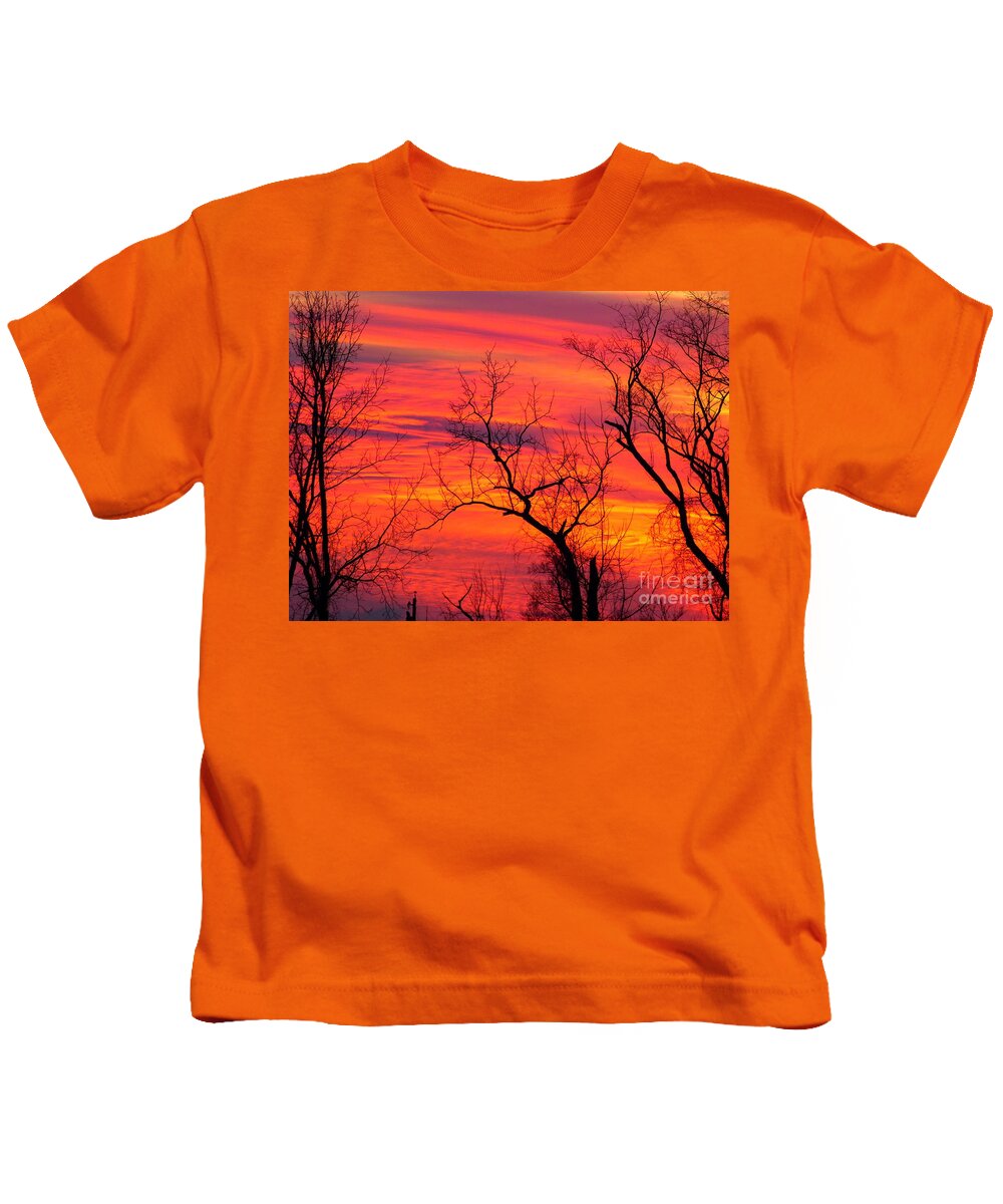 Color Kids T-Shirt featuring the photograph Little More Color At Sunset by Donald C Morgan