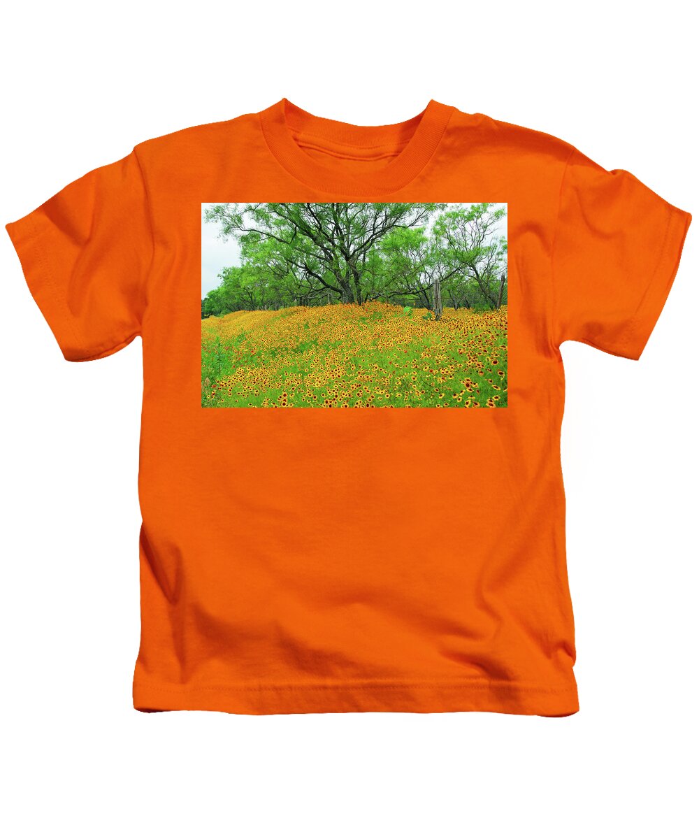 Coreopsis Kids T-Shirt featuring the photograph Lush Coreopsis by Lynn Bauer