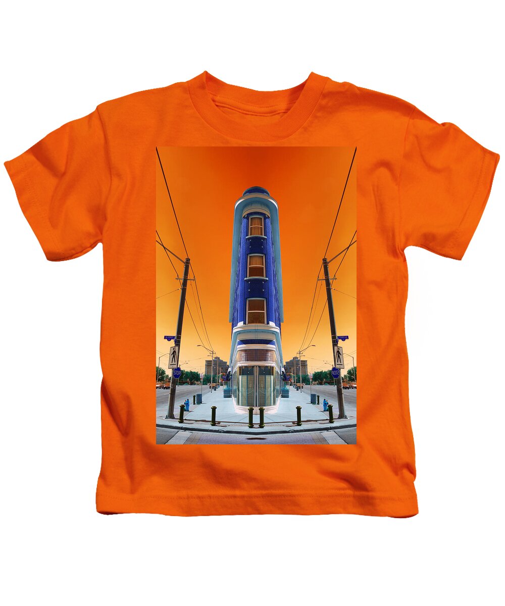 Abstract Kids T-Shirt featuring the photograph Mad World by Wayne Sherriff