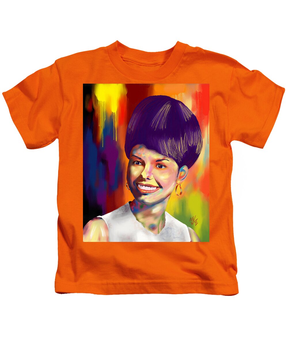Abstract Kids T-Shirt featuring the digital art Mommy by Mal-Z
