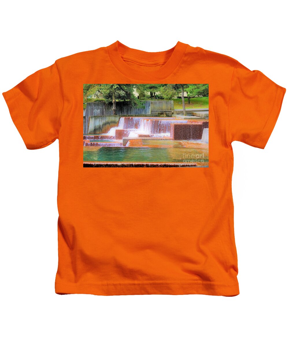 Portland Oregon Kids T-Shirt featuring the photograph Portland Waterfall by Merle Grenz