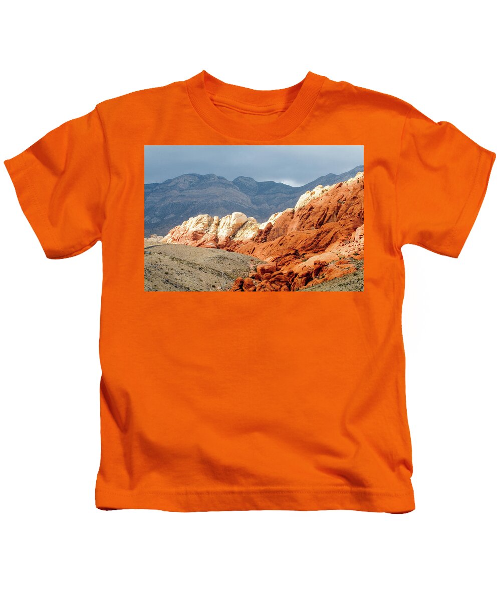 Red Rocks Canyon Kids T-Shirt featuring the photograph Red Rocks Canyon 2 by Rich S