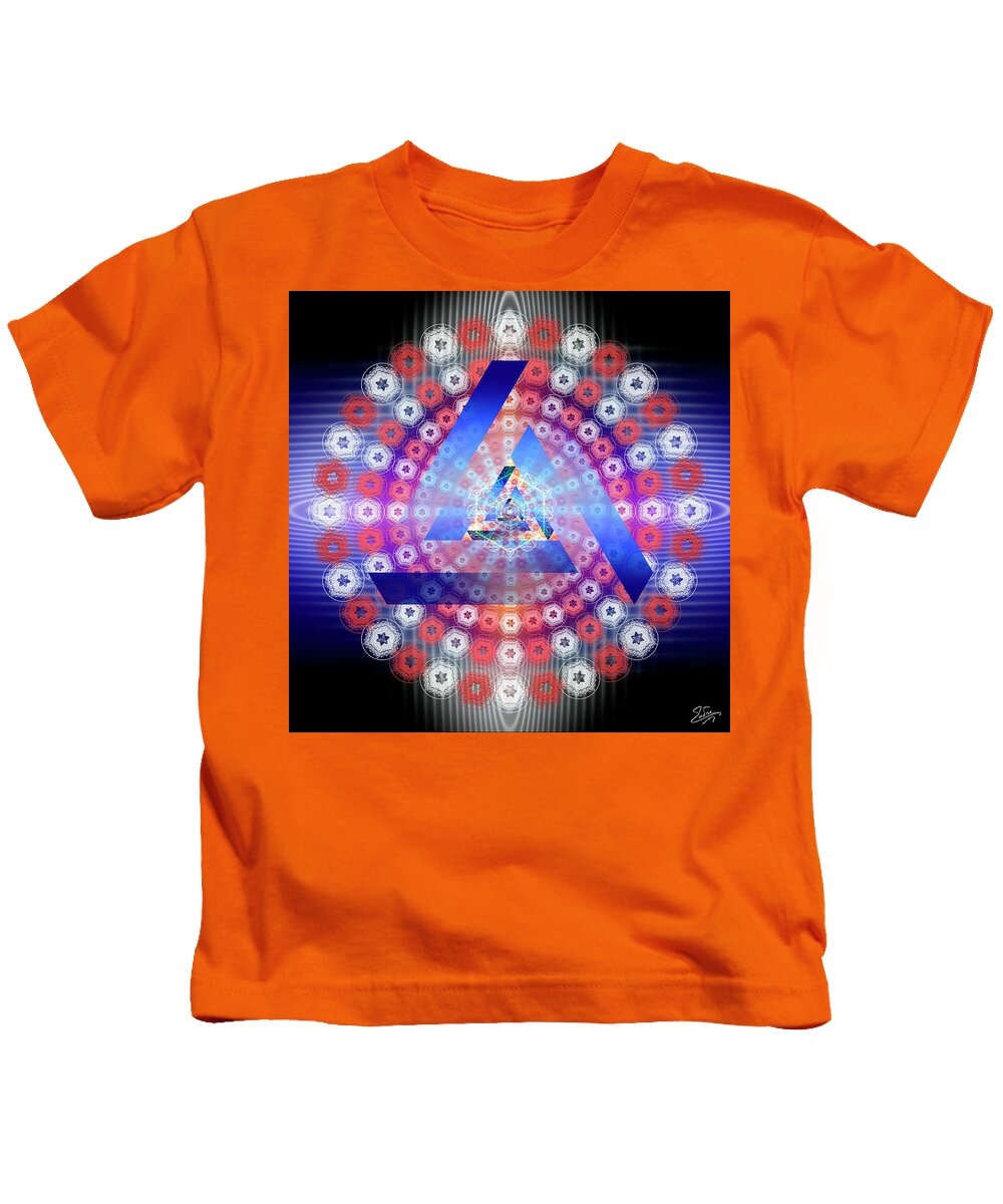 Endre Kids T-Shirt featuring the photograph Sacred Geometry 646 by Endre Balogh
