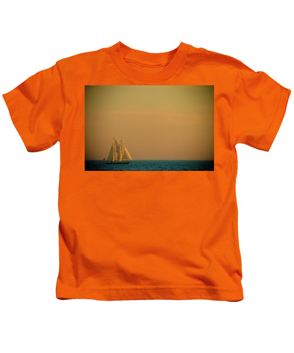 Boat Kids T-Shirt featuring the photograph Sails by Sebastian Musial