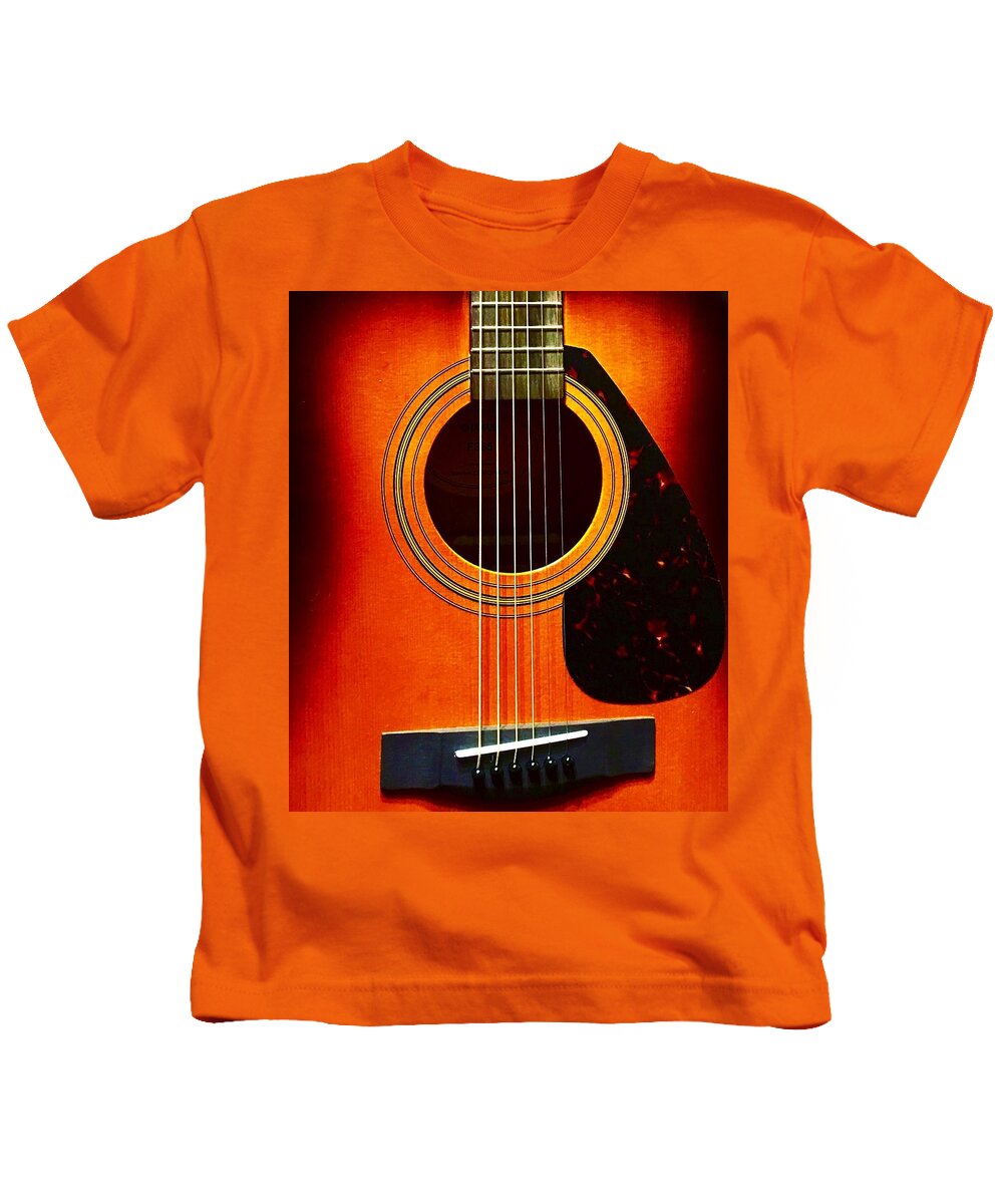 Music Kids T-Shirt featuring the photograph Strings by Joseph Caban