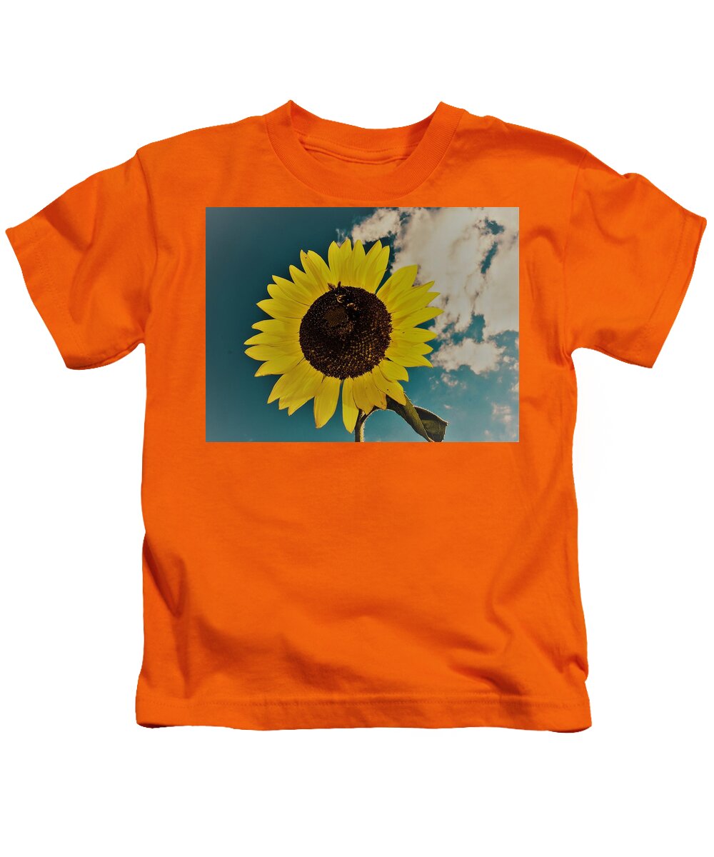 Sun Kids T-Shirt featuring the photograph Sunflower by Randy Sylvia