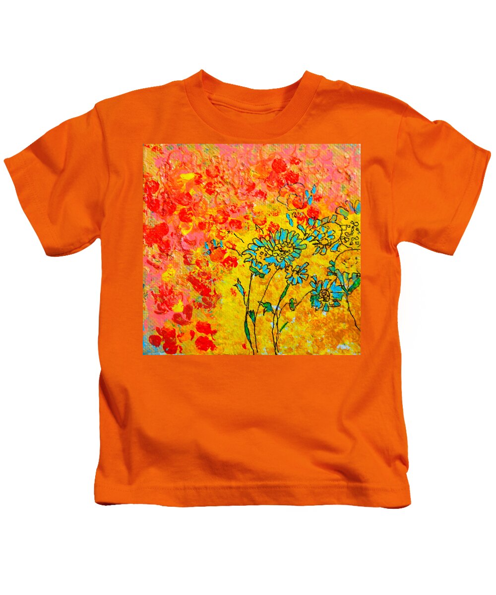 Sunflowers Kids T-Shirt featuring the photograph Sunburst by Julia Malakoff