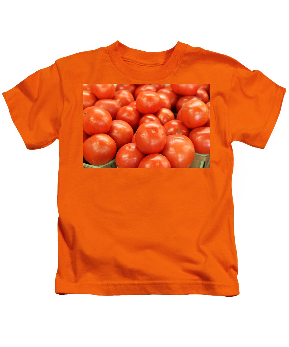 Food Kids T-Shirt featuring the photograph Tomatoes 247 by Michael Fryd