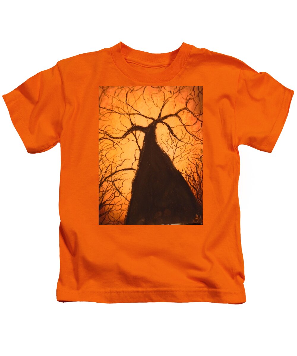 Forest Kids T-Shirt featuring the drawing Tree's Unite by Jen Shearer