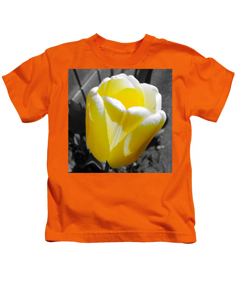 Tulip Kids T-Shirt featuring the digital art Tulip by Kumiko Izumi