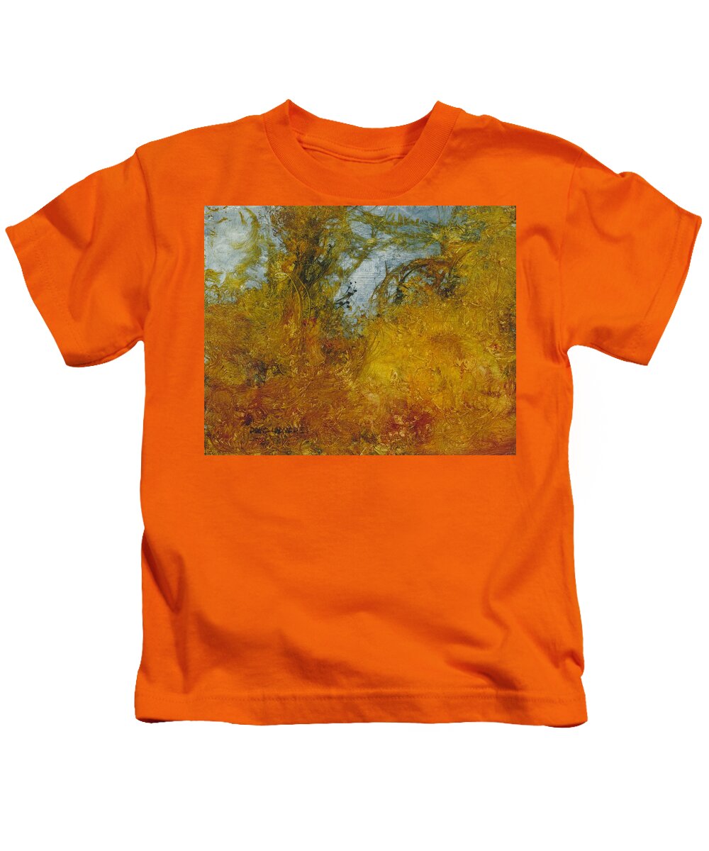Warm Earth Kids T-Shirt featuring the painting Warm Earth 66 by David Ladmore