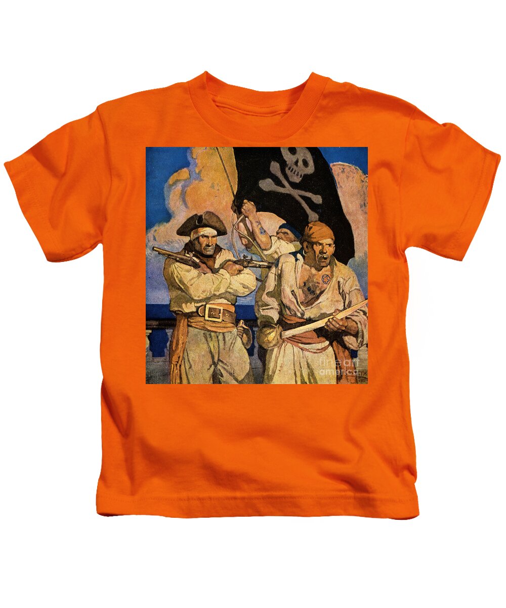 18th Century Kids T-Shirt featuring the photograph Treasure Island by N C Wyeth