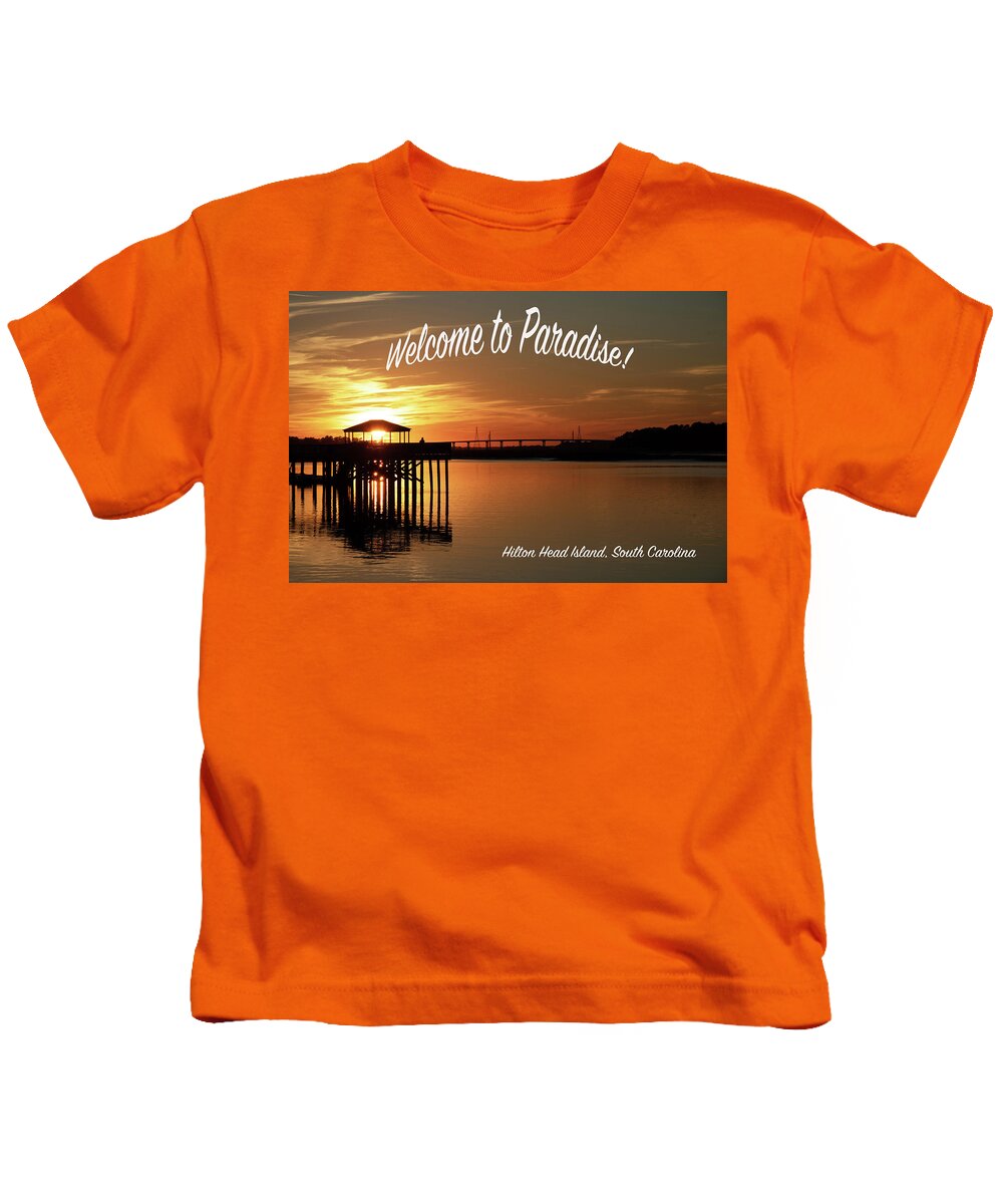 Welcome To Paradise Kids T-Shirt featuring the photograph Welcome to Paradise #1 by Dennis Schmidt