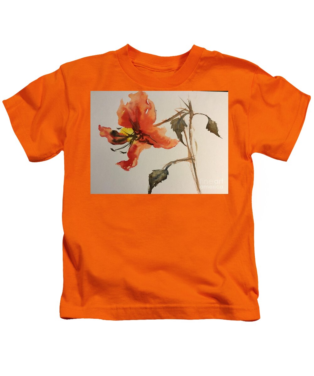 1342019 Kids T-Shirt featuring the painting 1342019 by Han in Huang wong