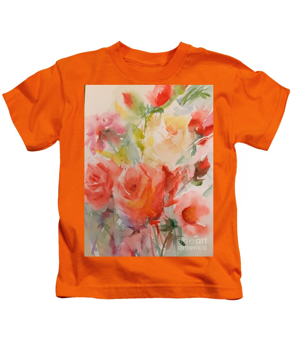 #852019 Kids T-Shirt featuring the painting #852019 #852019 by Han in Huang wong