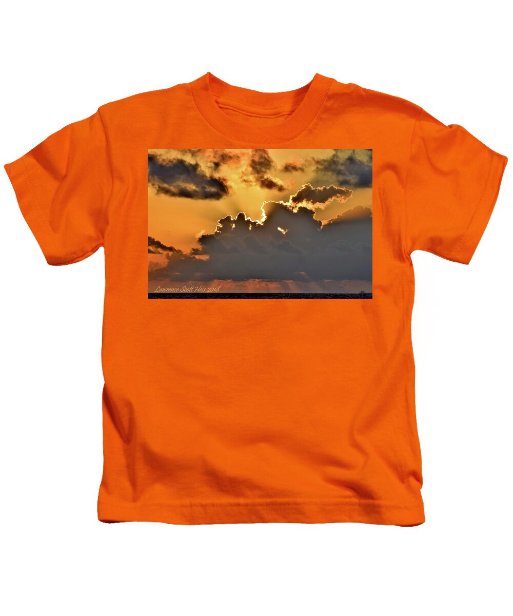 Water Kids T-Shirt featuring the photograph Galveston 1529 by Lawrence Hess