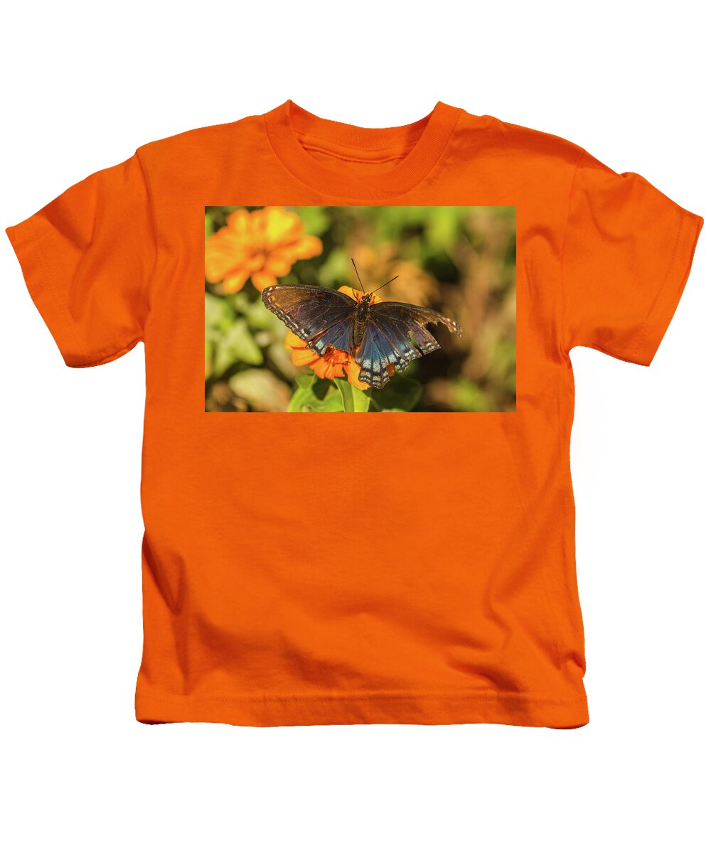 Butterfly Kids T-Shirt featuring the photograph Last of the Butterflies by Beth Venner