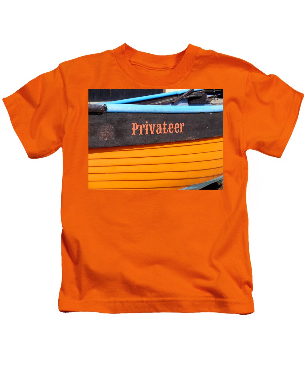 Richard Reeve Kids T-Shirt featuring the photograph Privateer by Richard Reeve
