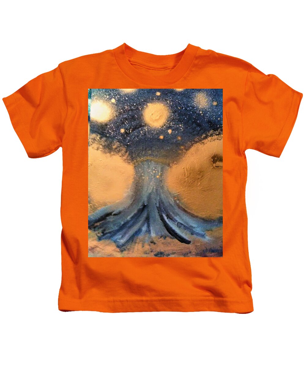 Acrylic Kids T-Shirt featuring the painting Tree of Life #1 by Andrew Blitman