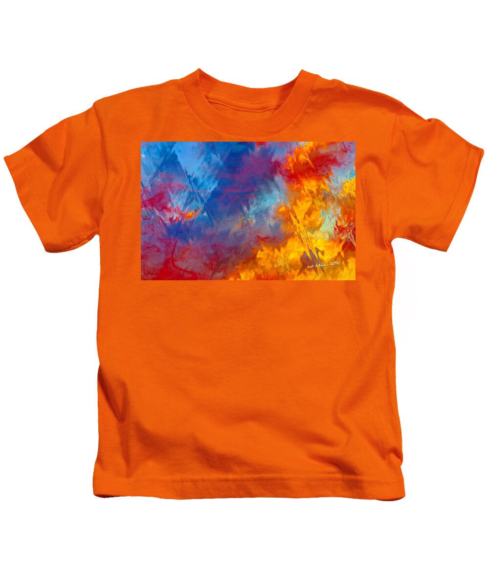 Digital Abstract Kids T-Shirt featuring the digital art Abstract #2 by Bob Shimer
