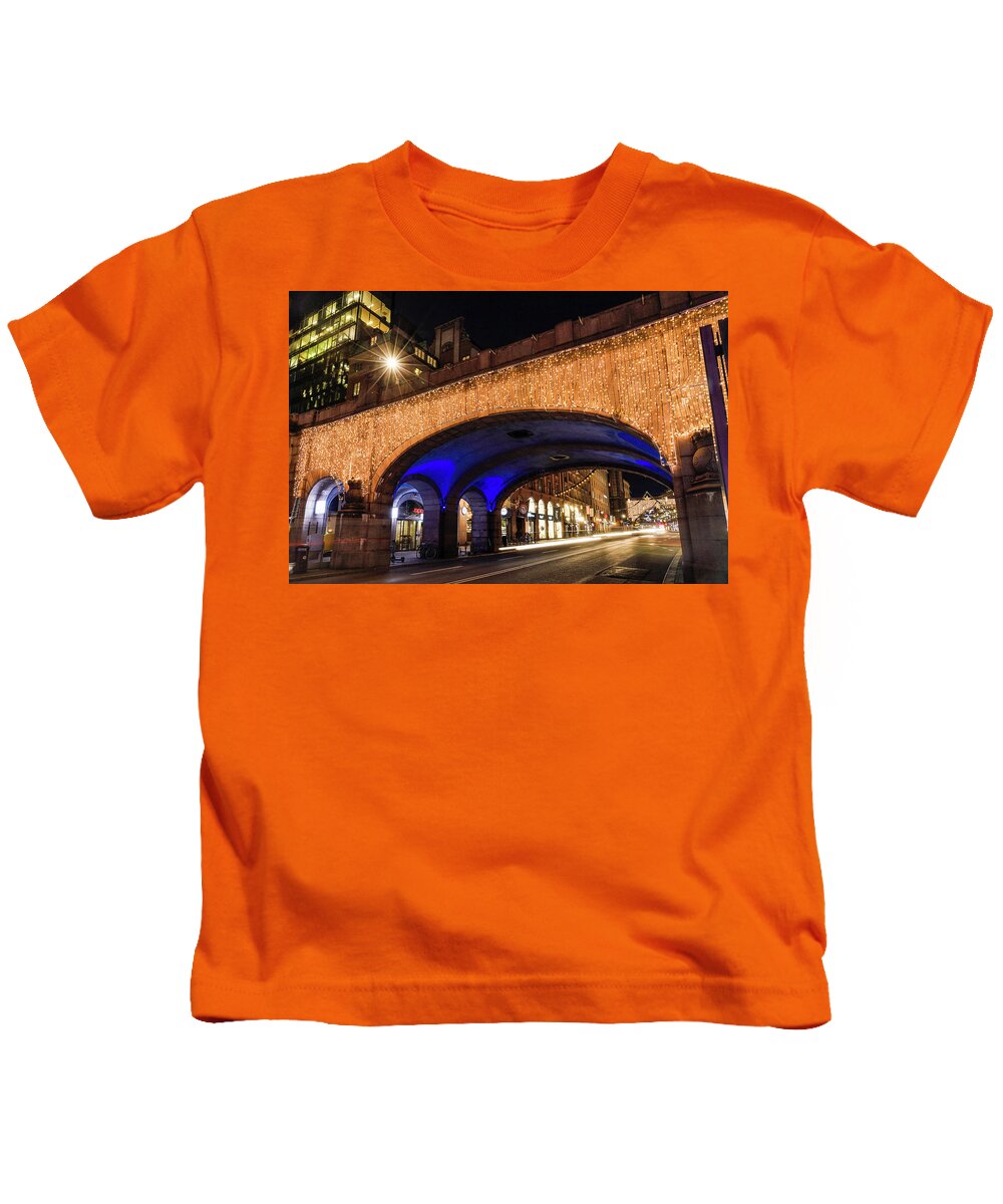 Europe Kids T-Shirt featuring the photograph Stockholm night #3 by Alexander Farnsworth