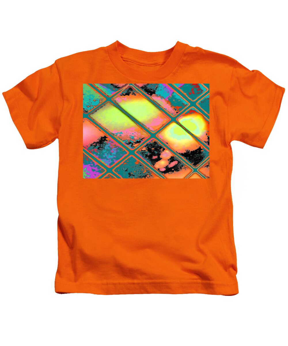 Abstract Kids T-Shirt featuring the digital art Abstract Exressionaryish #10 by T Oliver
