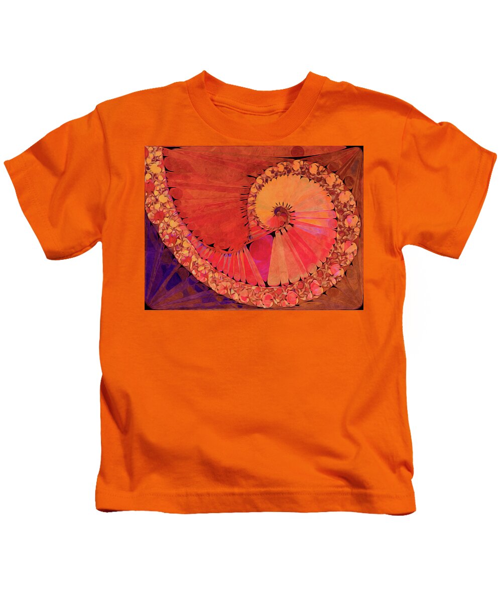 Deco Elemental Kids T-Shirt featuring the digital art Deco Elemental by Susan Maxwell Schmidt