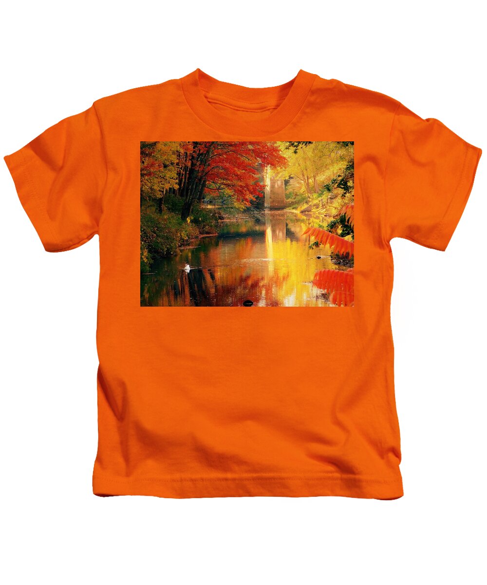 - Epping Nh Sunrise Kids T-Shirt featuring the photograph - Epping NH Sunrise by THERESA Nye