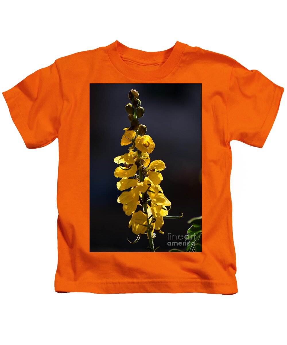 Flower Kids T-Shirt featuring the digital art Flor Senna by Yenni Harrison