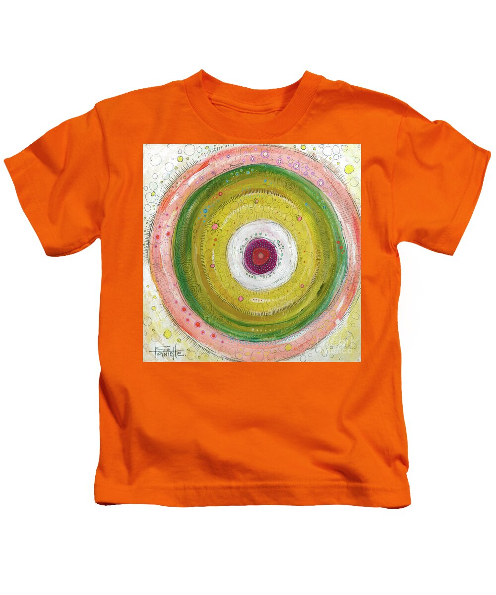 I Am Enough Kids T-Shirt featuring the painting I Am Enough by Tanielle Childers