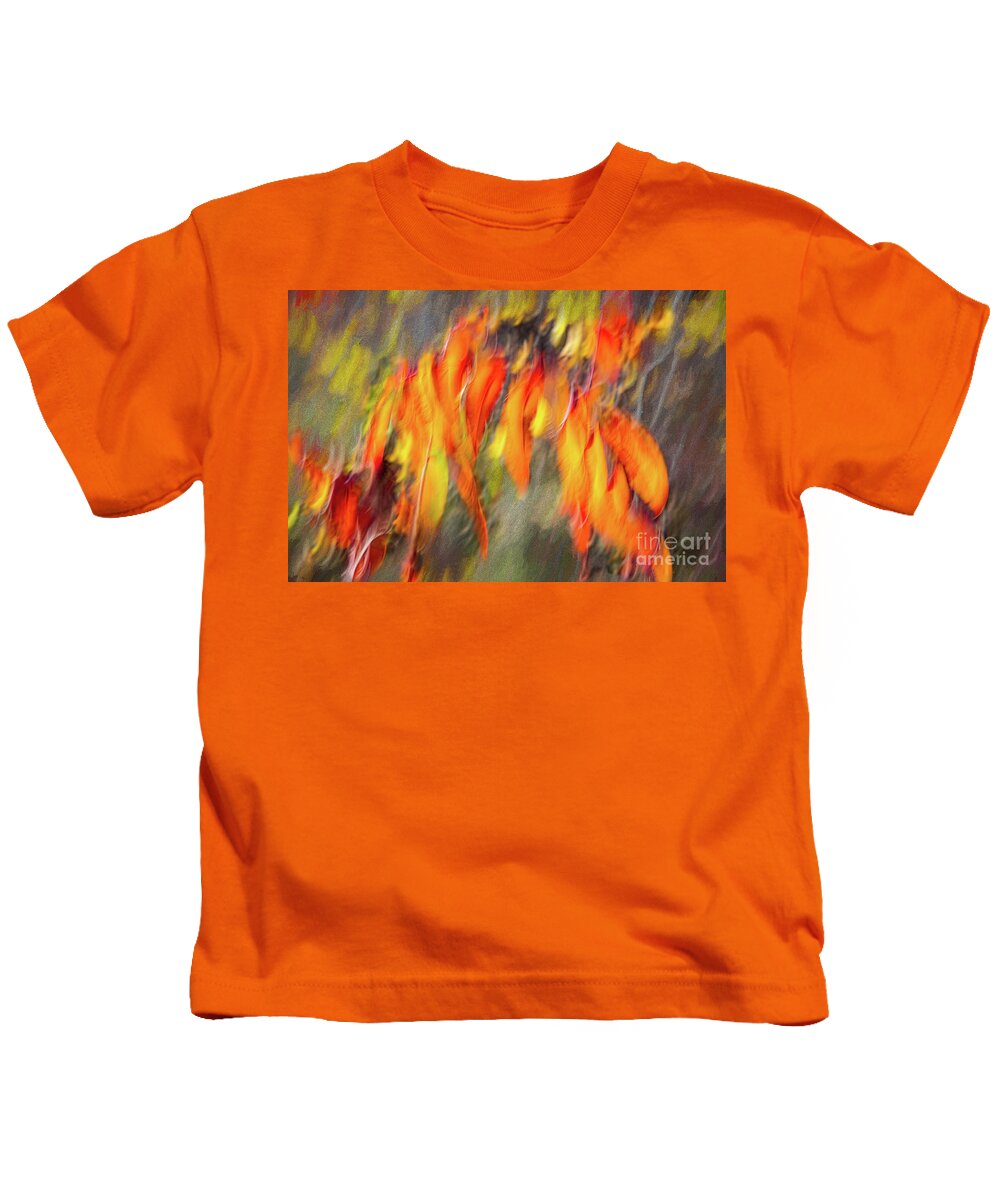 Sumacs Kids T-Shirt featuring the photograph Listen, the Wind is Rising by Marilyn Cornwell