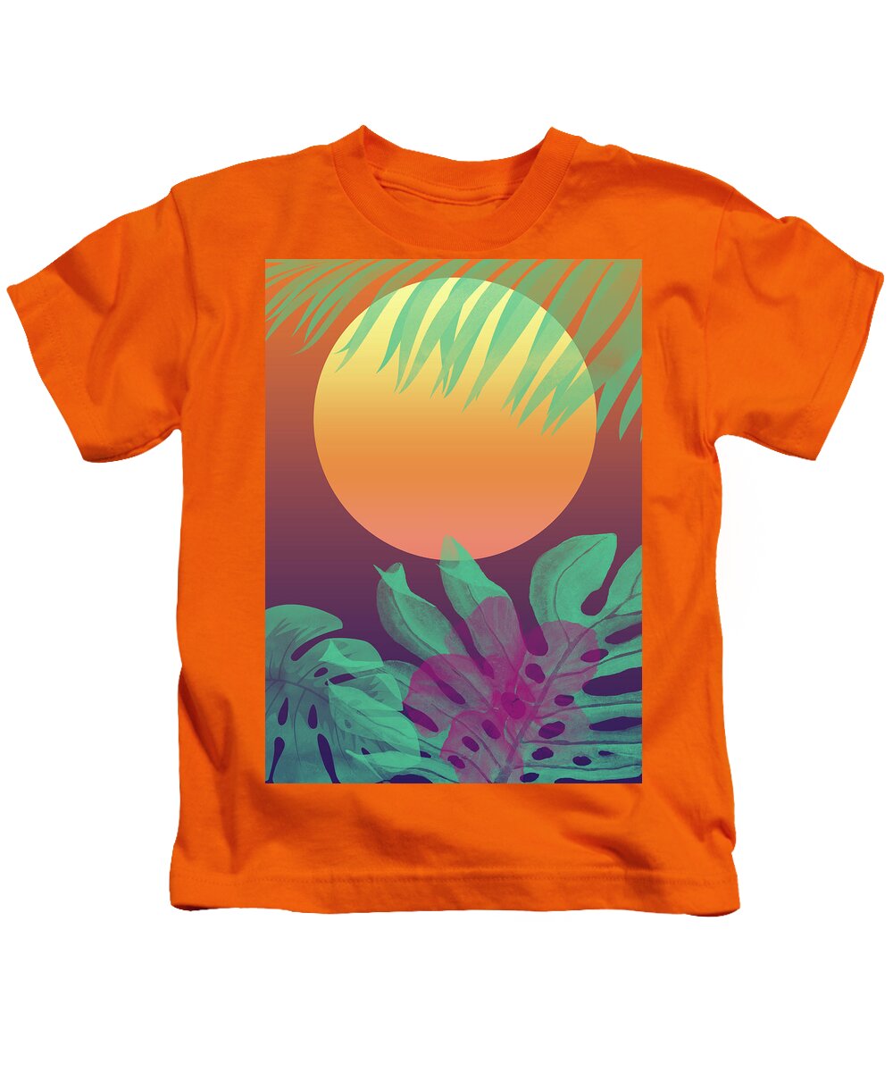 Miami Kids T-Shirt featuring the digital art Miami Dreaming - Cocktail by Christopher Lotito