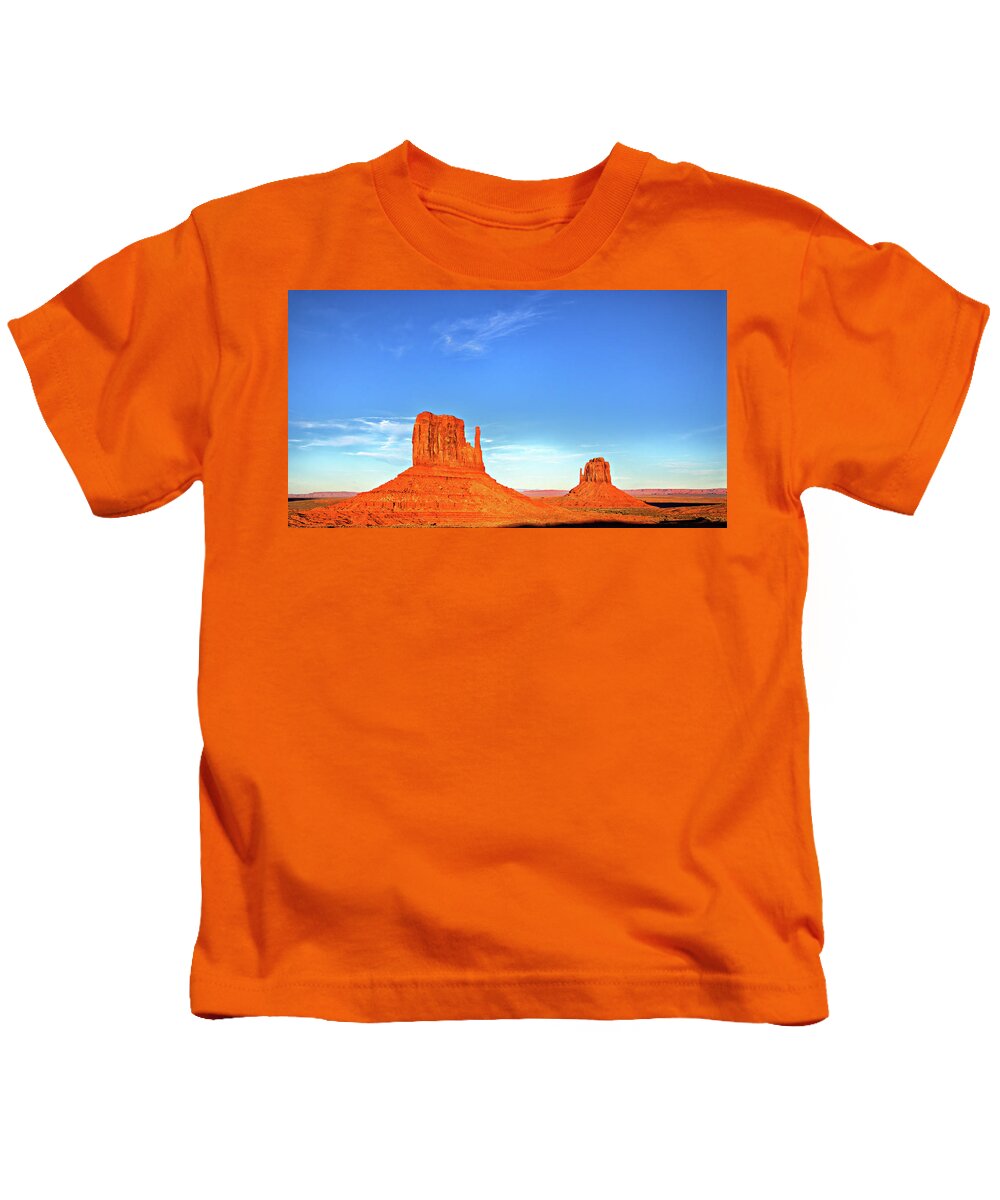 Monument Valley Kids T-Shirt featuring the photograph Monument Valley by Bob Falcone