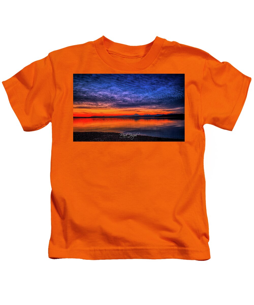 Sunrise Kids T-Shirt featuring the photograph Mt. Baker Sunrise by Mark Joseph