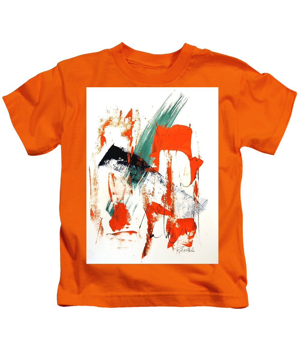 Mushin Kids T-Shirt featuring the painting Mushin - No MInd - #7 by Dick Richards