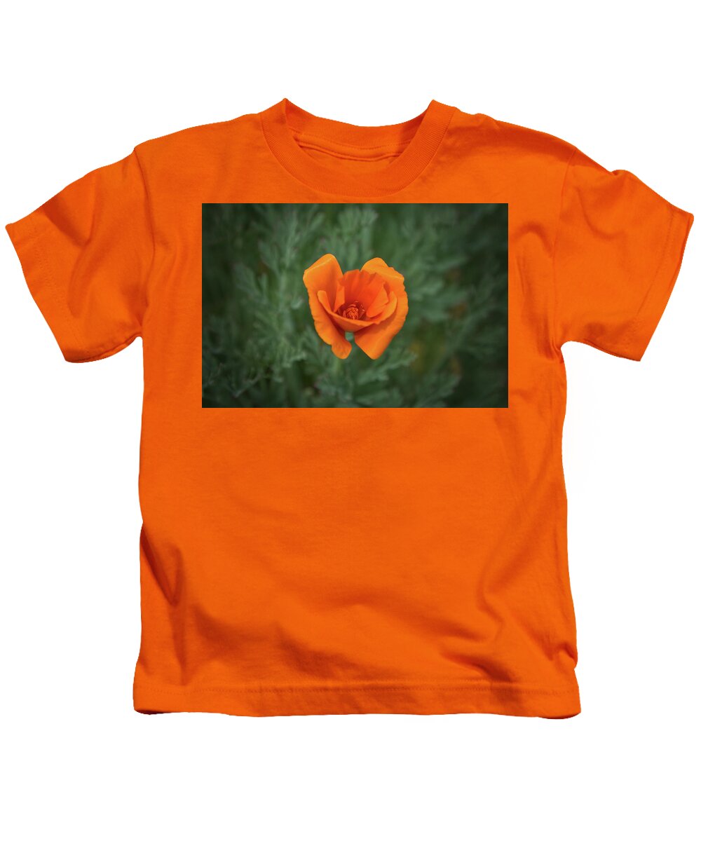 Poppy Kids T-Shirt featuring the photograph Poppy Flower by Loyd Towe Photography