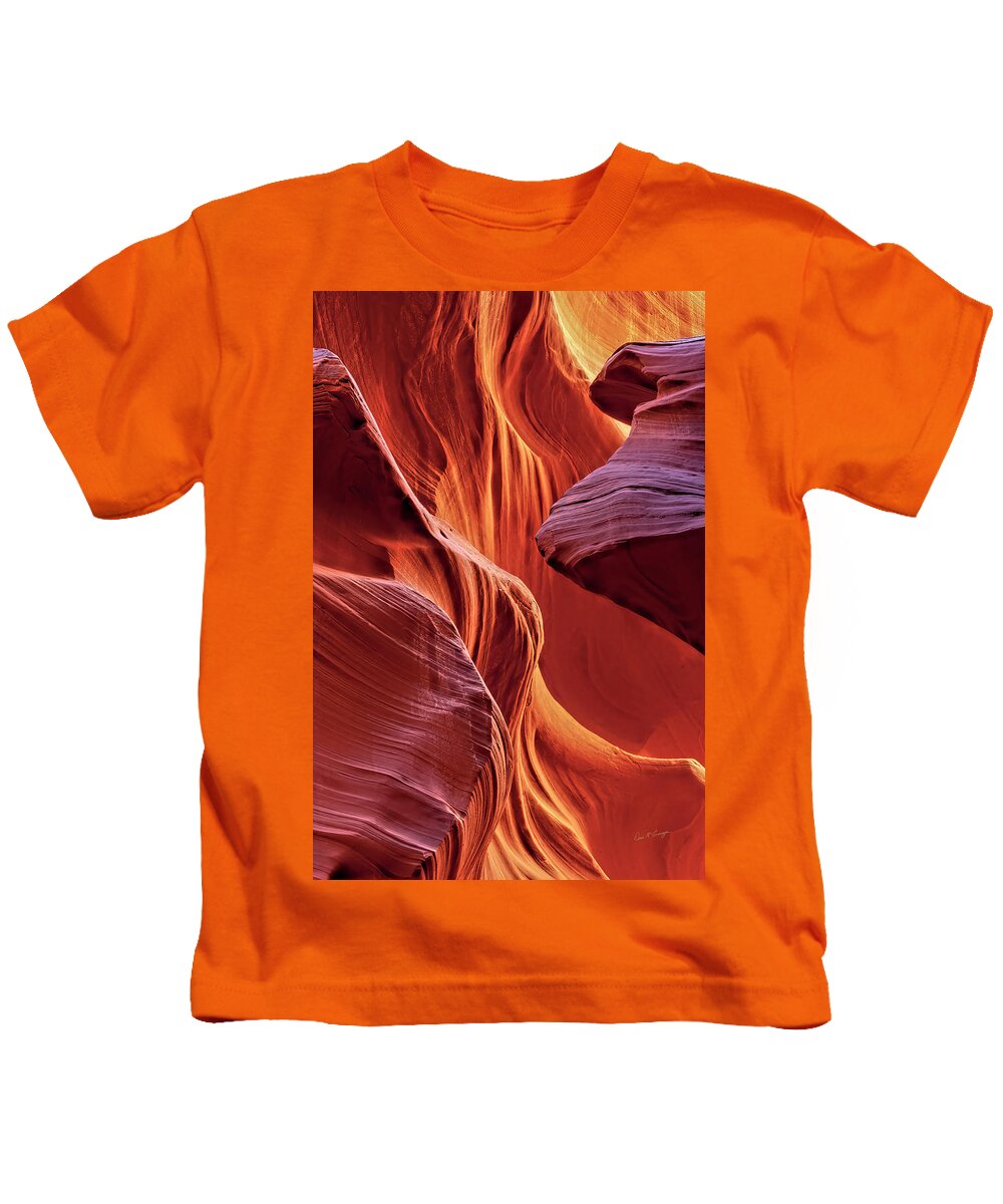 Antelope Canyon Kids T-Shirt featuring the photograph Radiance by Dan McGeorge