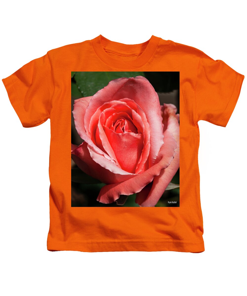 Home Garden Kids T-Shirt featuring the photograph Reaching Full Bloom by Ryan Huebel