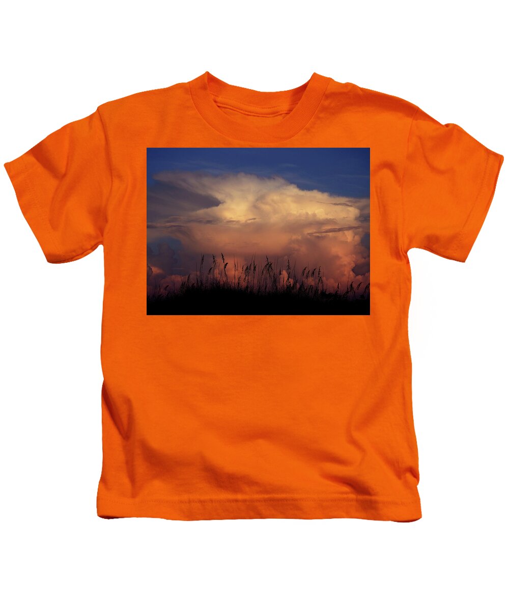 Clouds Kids T-Shirt featuring the photograph Storm Rising by Robert Stanhope
