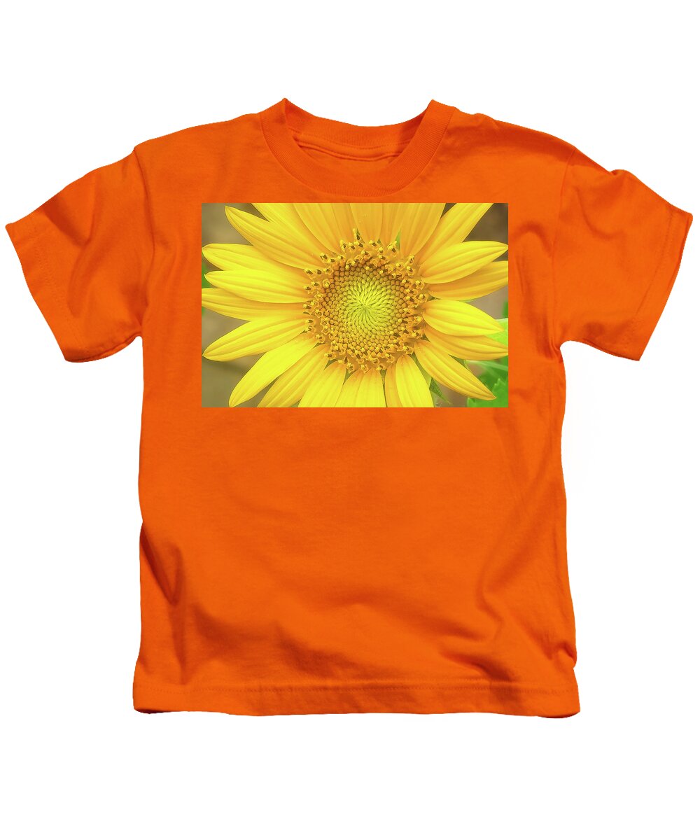 Sunflower Kids T-Shirt featuring the photograph Sunflower Closeup by John Kirkland