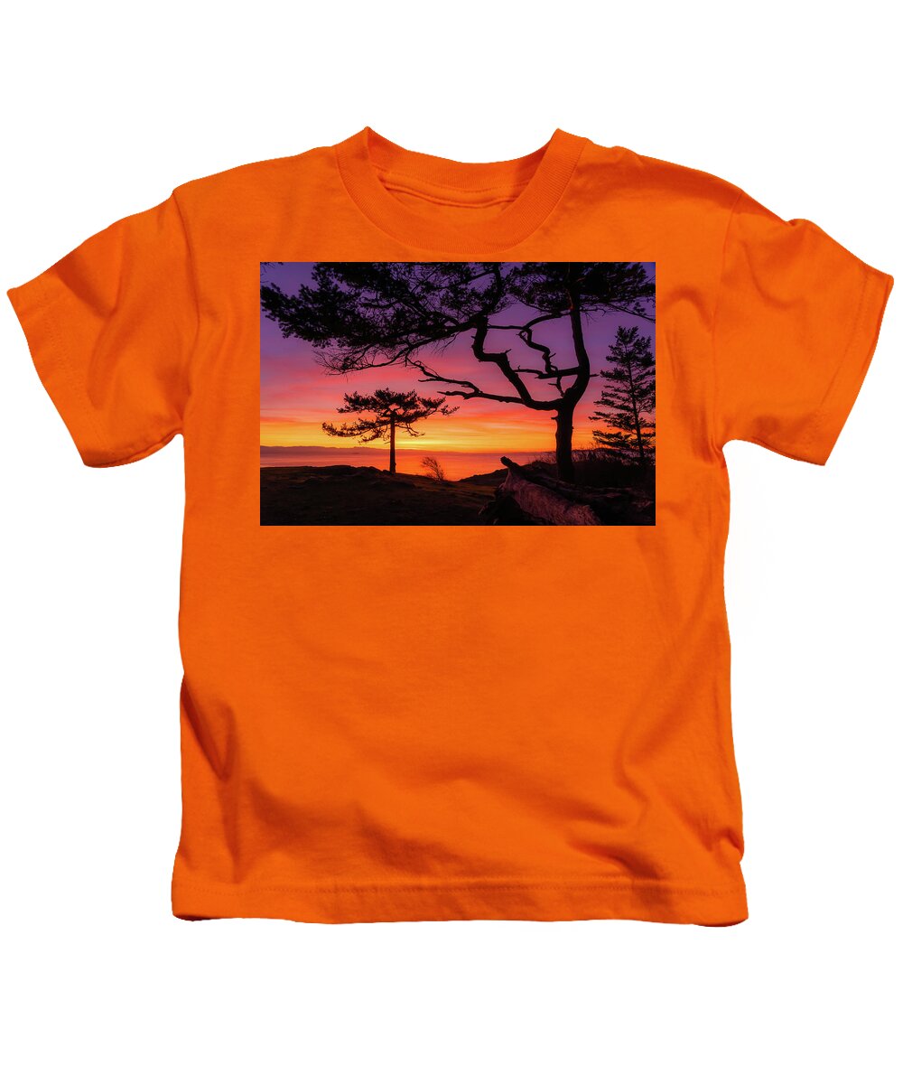 Sunset Kids T-Shirt featuring the photograph Sunset 3 by Gary Skiff