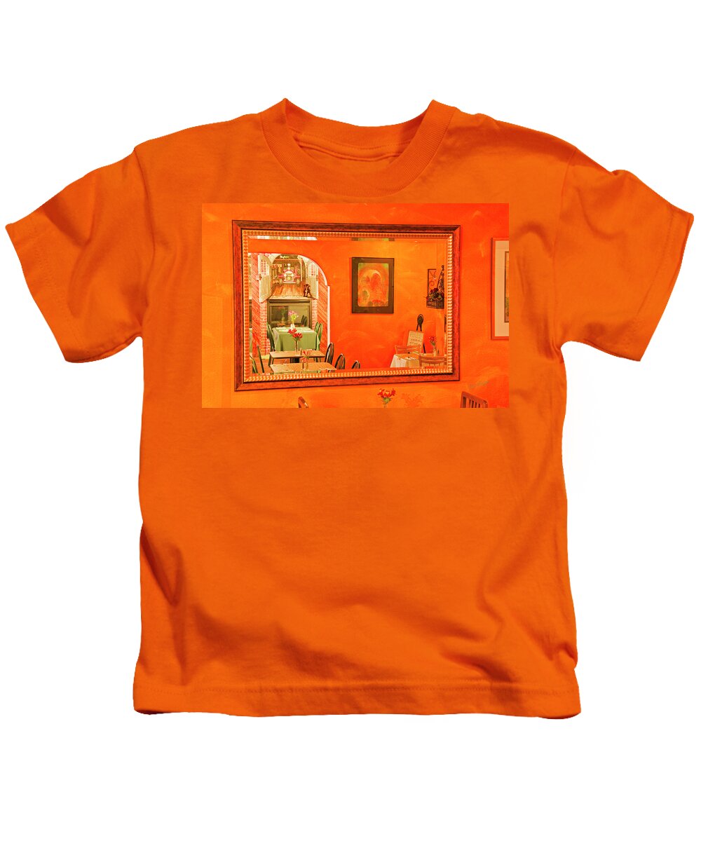 Brookings Kids T-Shirt featuring the photograph Suzy Q's Mirror by Dan McGeorge