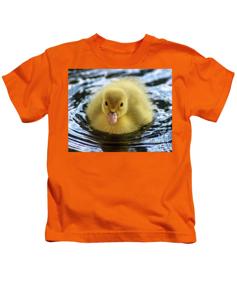 Duckling Kids T-Shirt featuring the photograph The Dirty Ducky by Jane Axman
