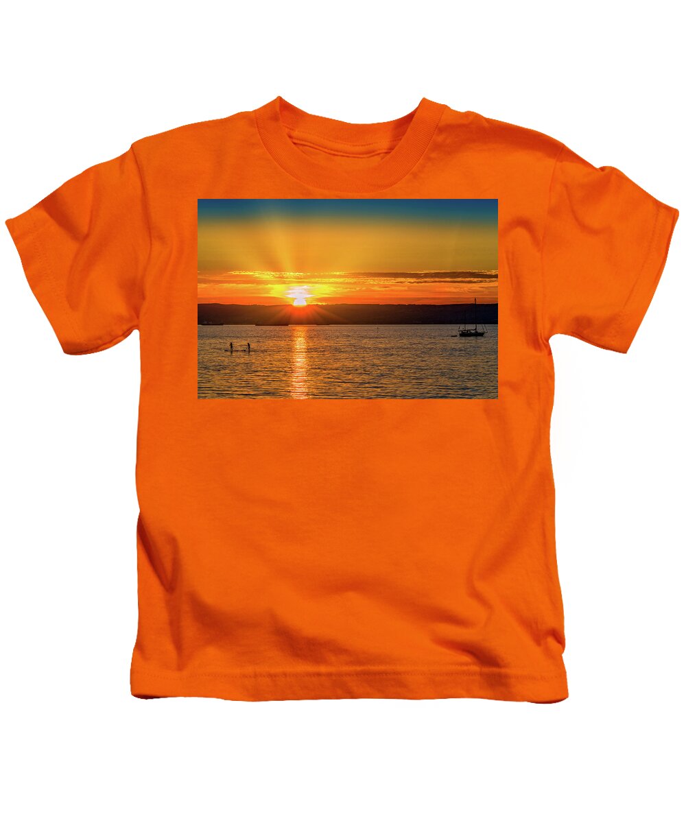 Ireland Kids T-Shirt featuring the photograph Tranquility Bay by Martyn Boyd