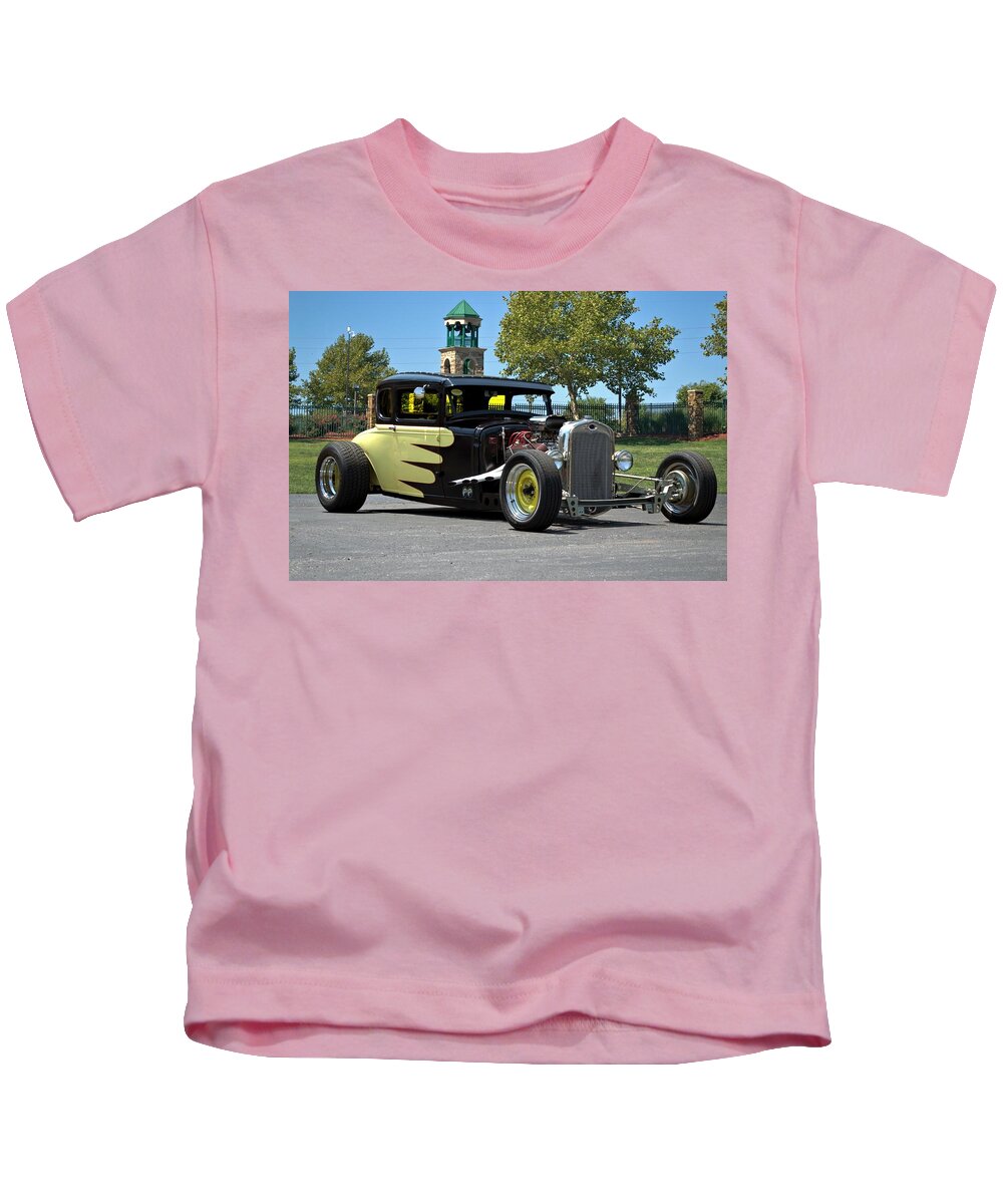 1930 Kids T-Shirt featuring the photograph 1930 Ford Coupe Hot Rod #7 by Tim McCullough
