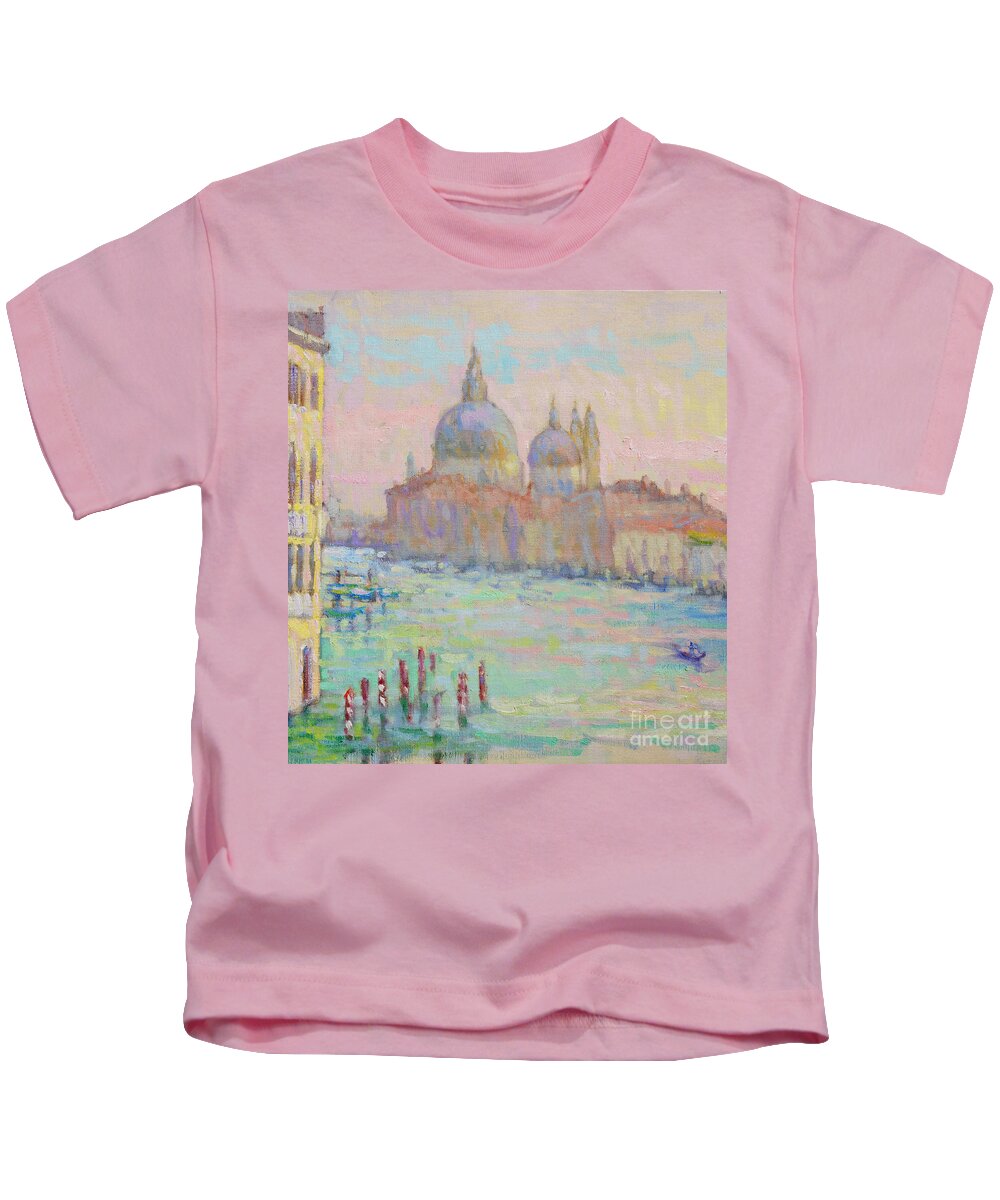 Fresia Kids T-Shirt featuring the painting As the Sun Breaks Through by Jerry Fresia