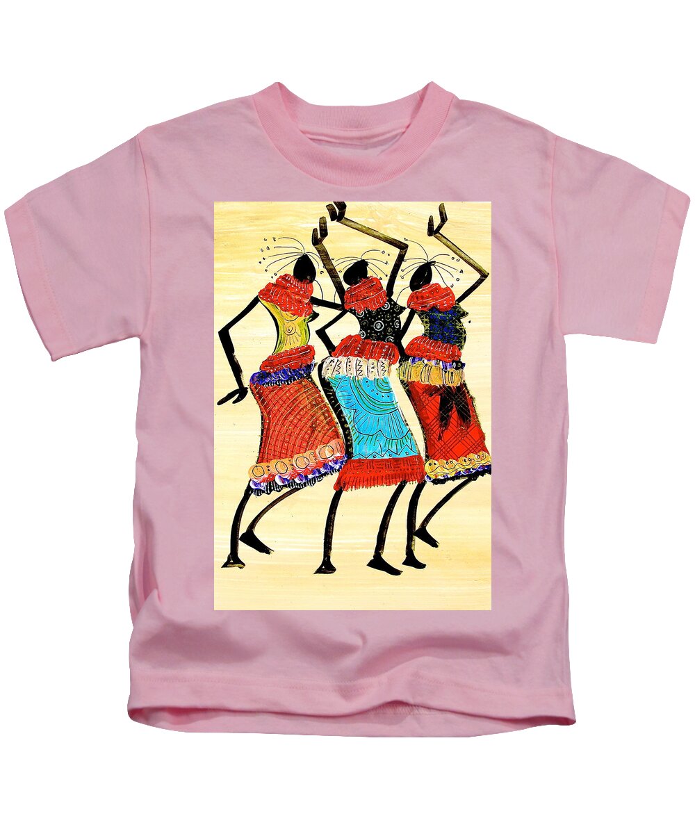 Martin Bulinya Kids T-Shirt featuring the painting B 190 by Martin Bulinya